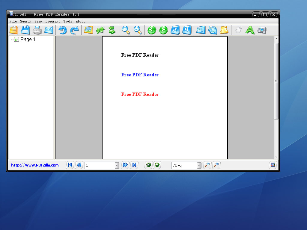 Free PDF Reader Screenshot