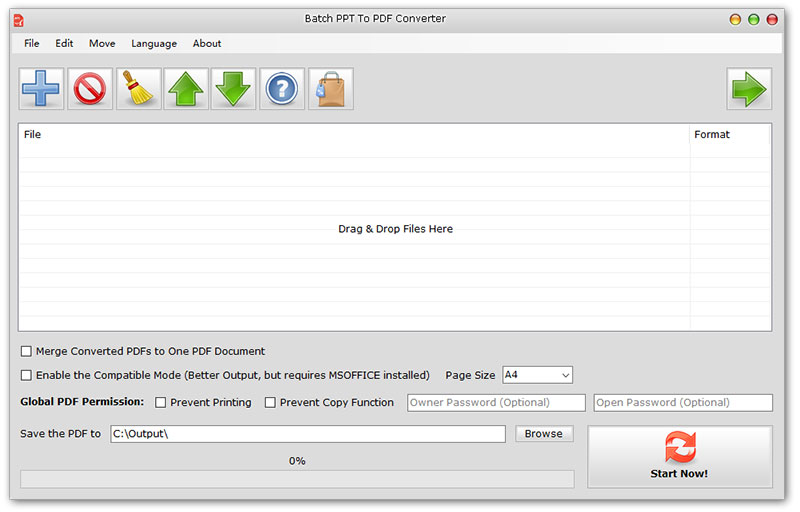 Batch PPT To PDF Converter