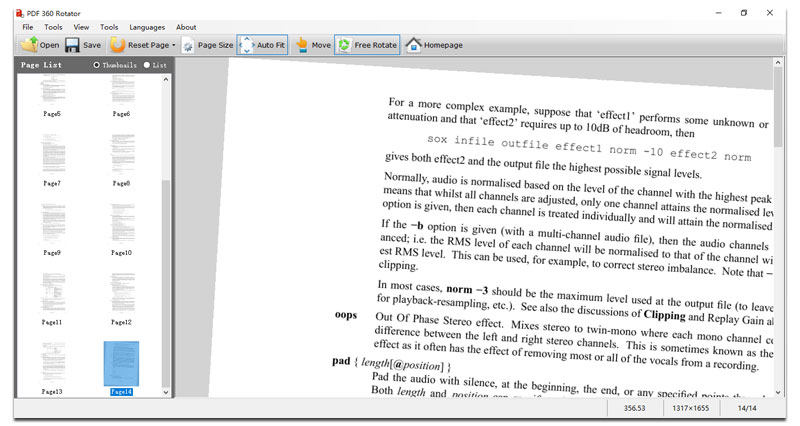 Windows 8 PDF 360 Rotator full