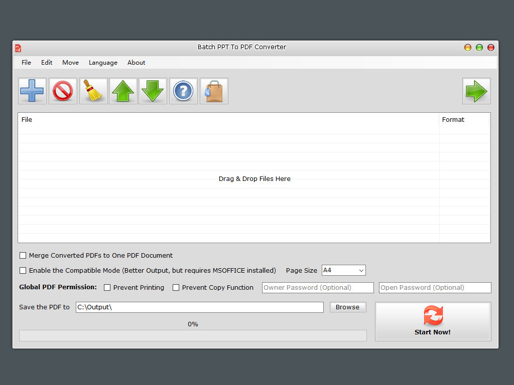 Batch PPT To PDF Converter screenshot